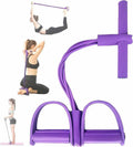 Multifunction Ab Trainer & Resistance Rope — 6-Tube Home Workout Pedal Puller