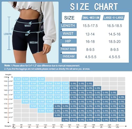 Women's High Waisted Biker Shorts — Tummy Control Gym, Yoga & Running Leggings