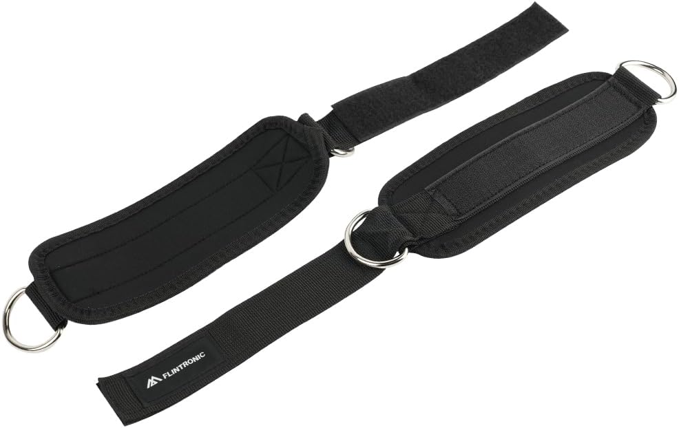 Flintronic Ankle Straps for Cable Machine — Adjustable Neoprene Gym Ankle Cuffs