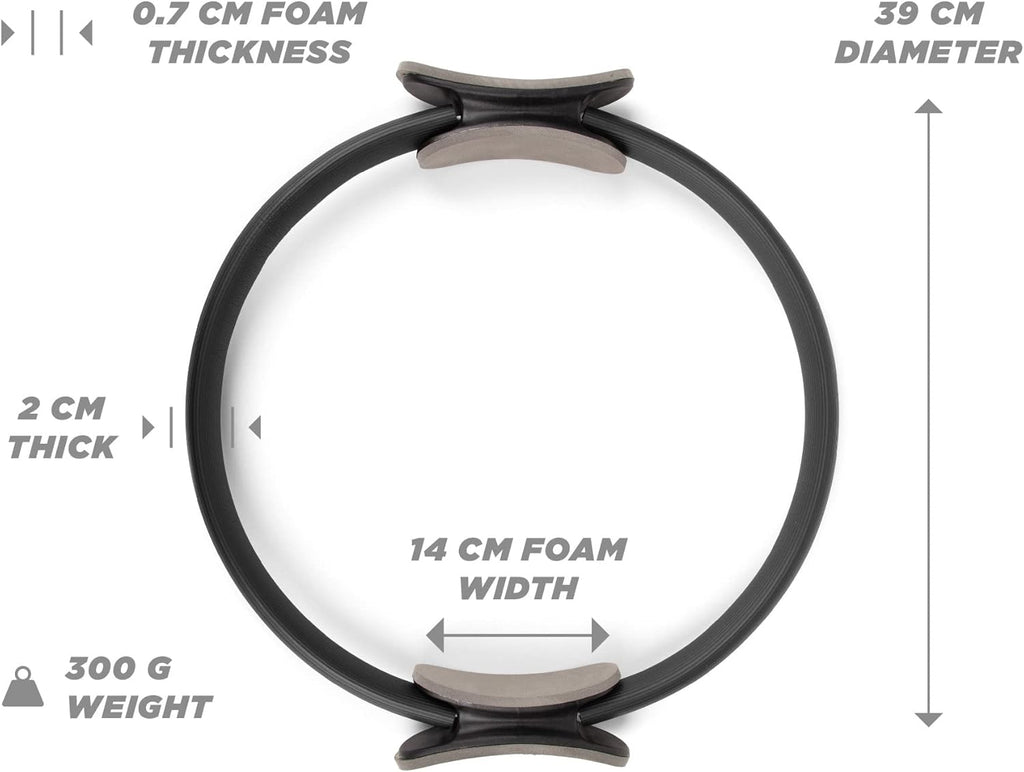 Phoenix Fitness Pilates Ring — 15 inch Magic Circle for Core, Yoga & Pilates
