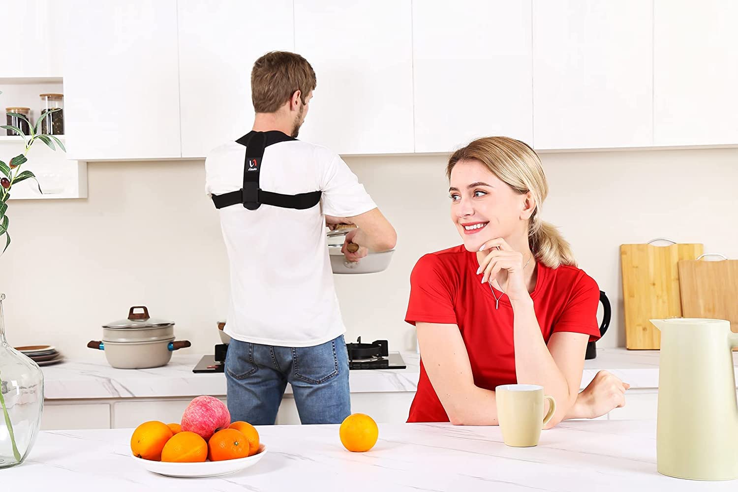 Schiara Posture Corrector — Comfortable Adjustable Back, Shoulder & Neck Brace
