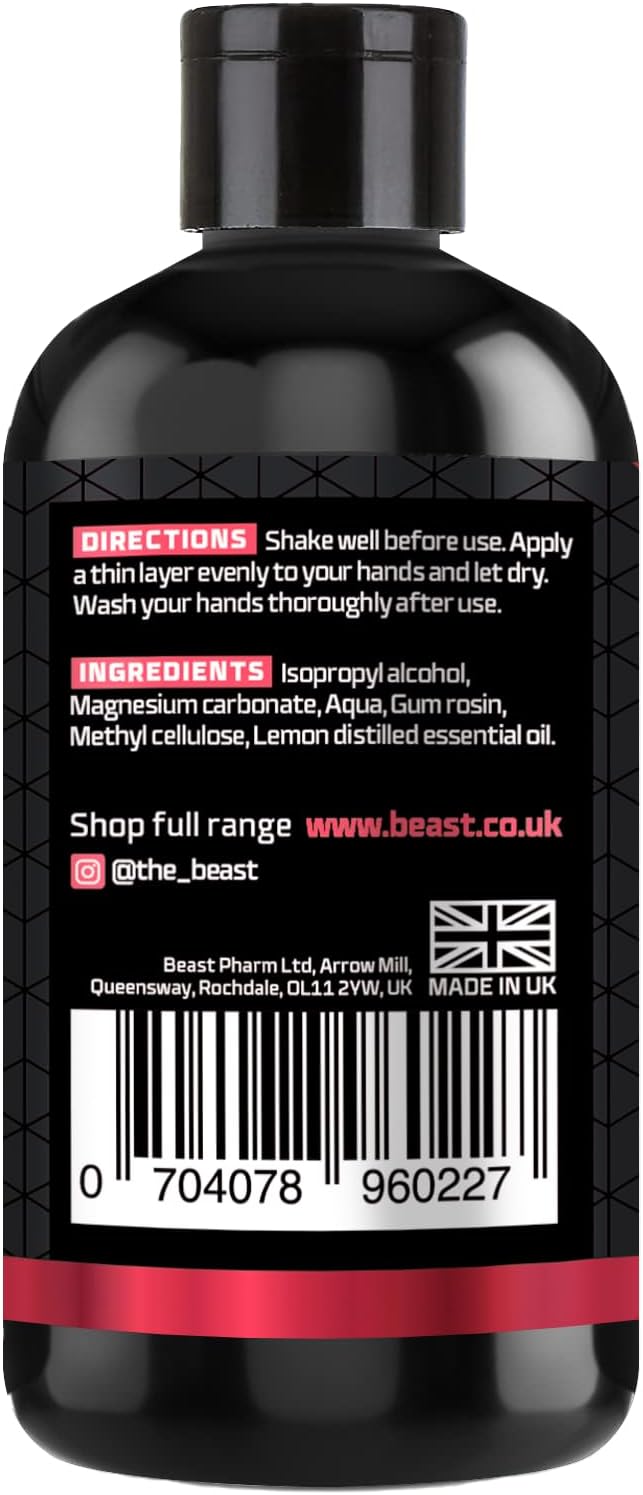 Alpha Designs Beast Liquid Chalk 250ml — Grip Chalk for Lifting & Climbing