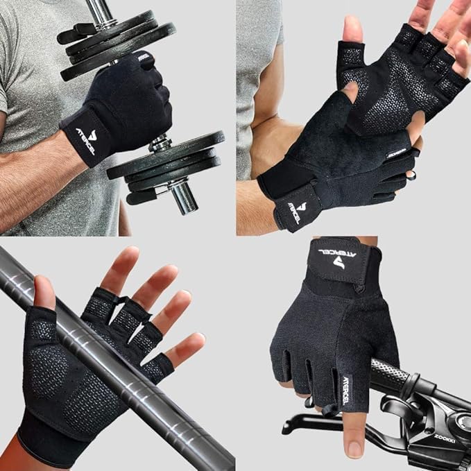 ATERCEL Weightlifting Gloves — Breathable Gym Gloves for CrossFit, Training & Cycling