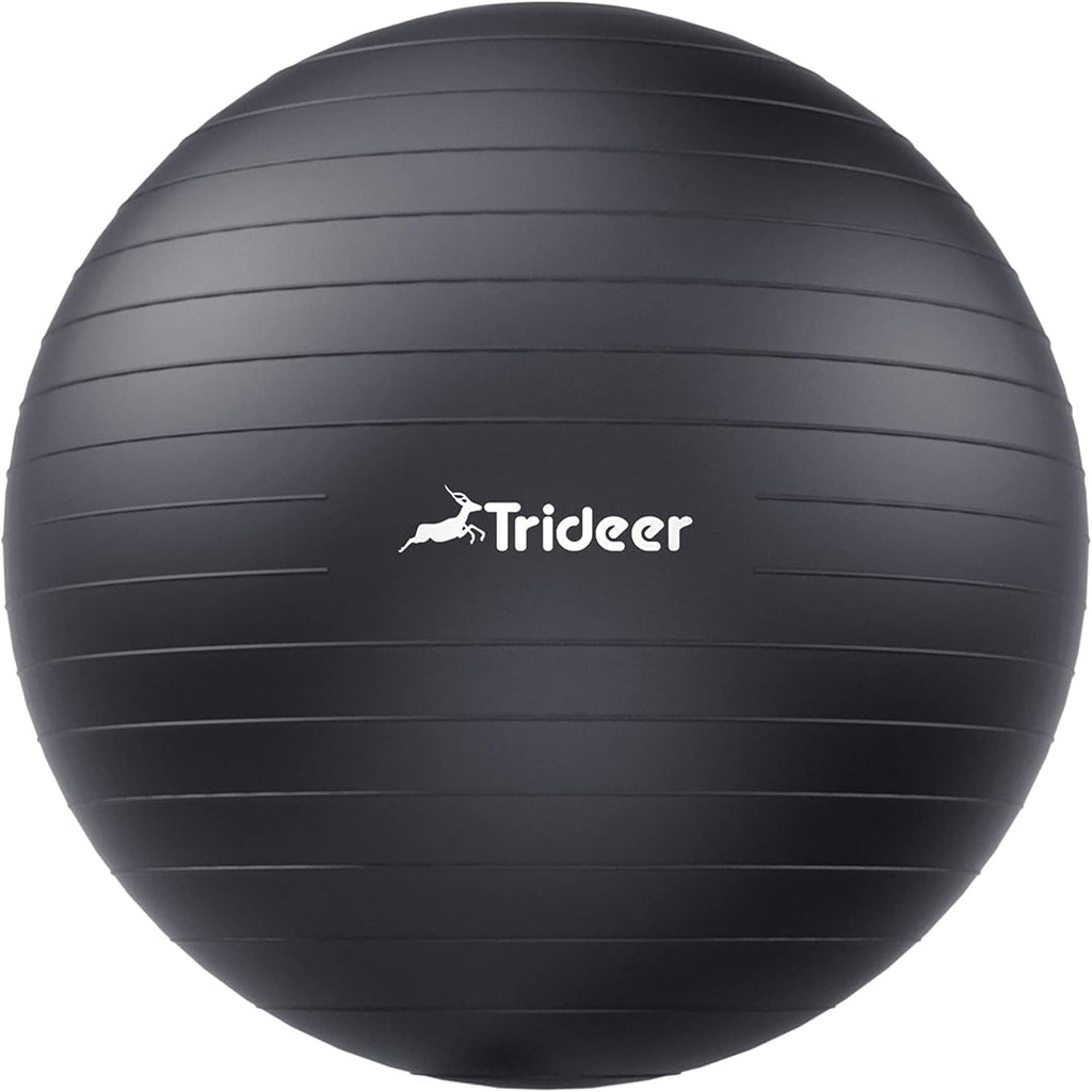 Trideer Exercise & Yoga Ball — Anti-Burst Gym Ball for Pilates & Office Chair