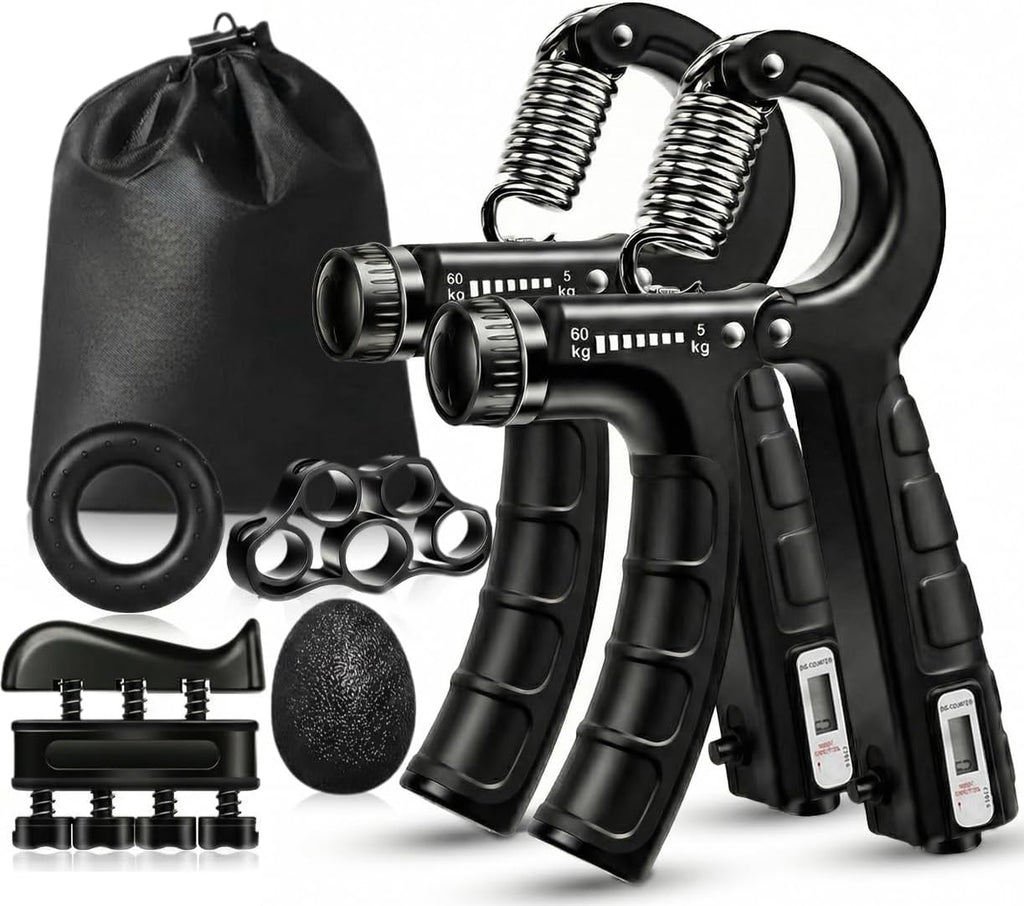 Vexloria Hand Grip Strengthener — Adjustable Forearm Trainer with Counter