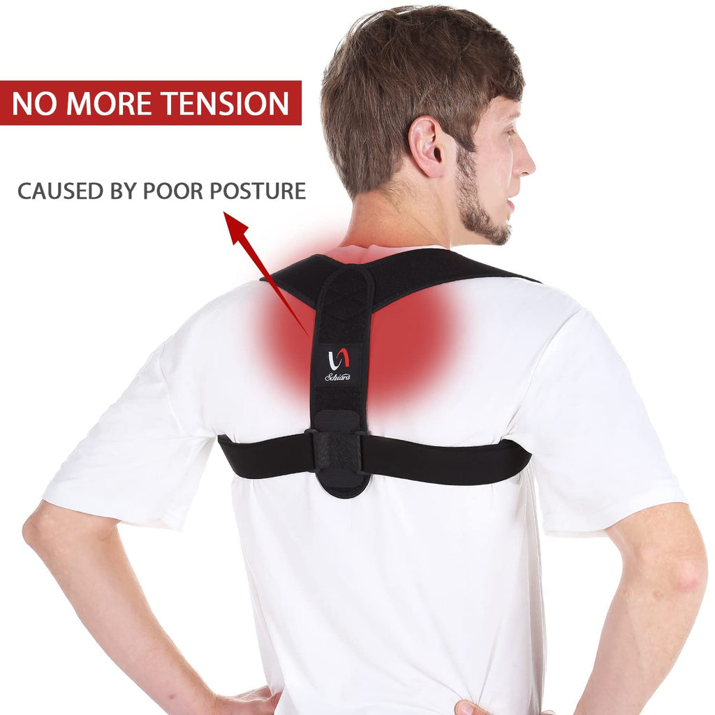 Schiara Posture Corrector — Comfortable Adjustable Back, Shoulder & Neck Brace