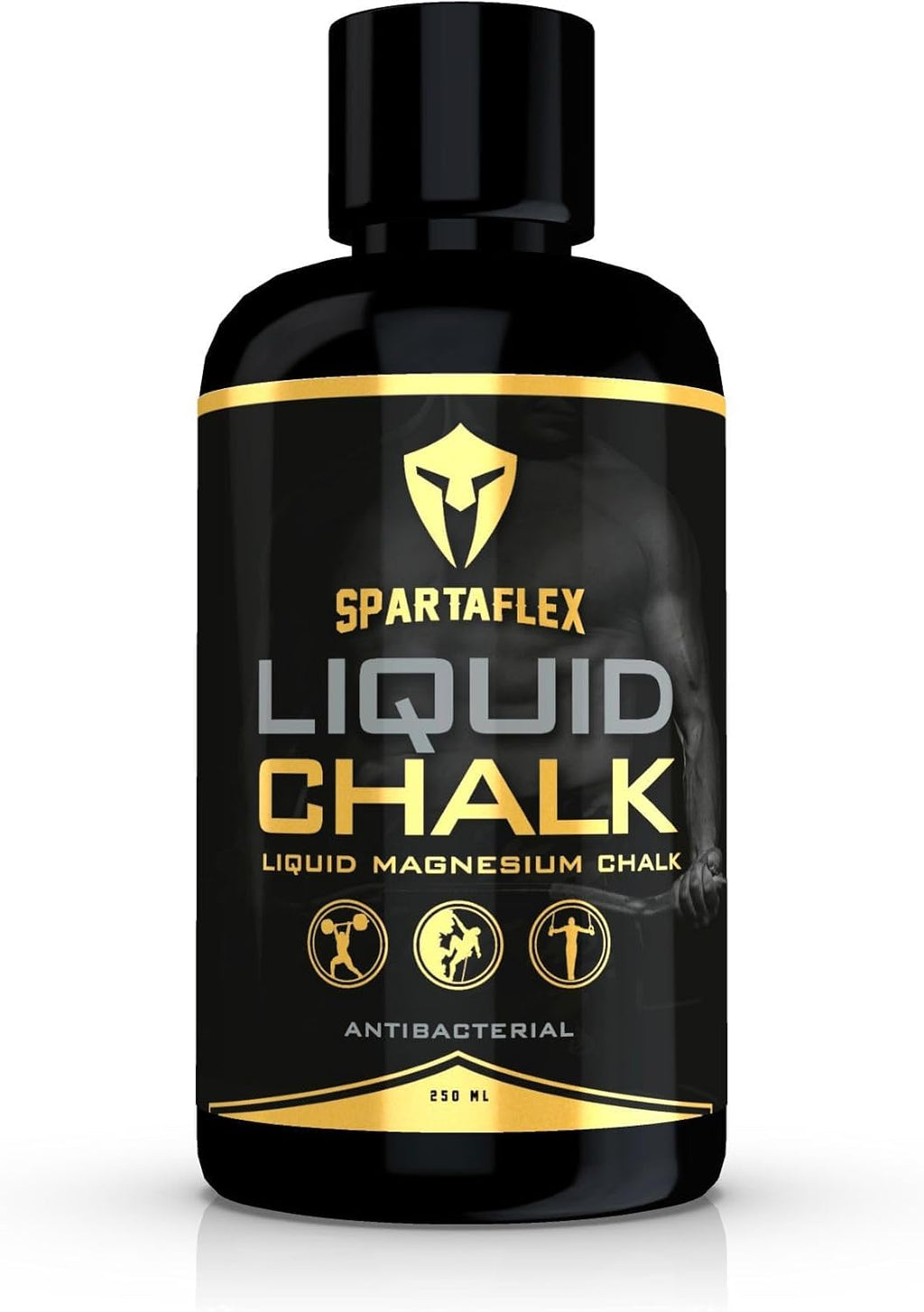 SpartaFlex Liquid Chalk 250ml — Quick-Dry Grip Chalk for Lifting & Climbing