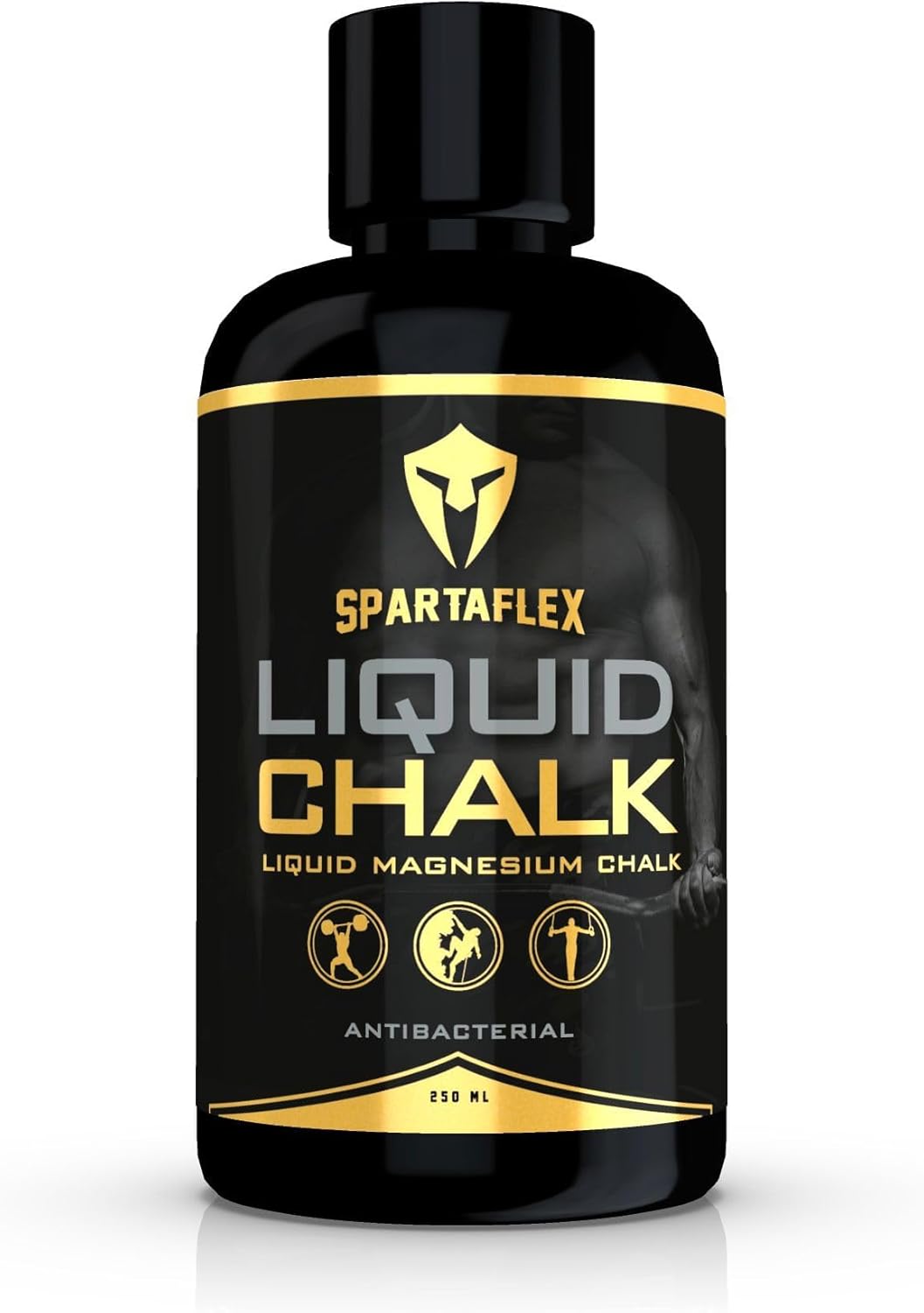 SpartaFlex Liquid Chalk 250ml — Quick-Dry Grip Chalk for Lifting & Climbing