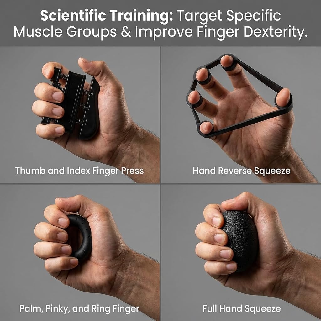 Vexloria Hand Grip Strengthener — Adjustable Forearm Trainer with Counter