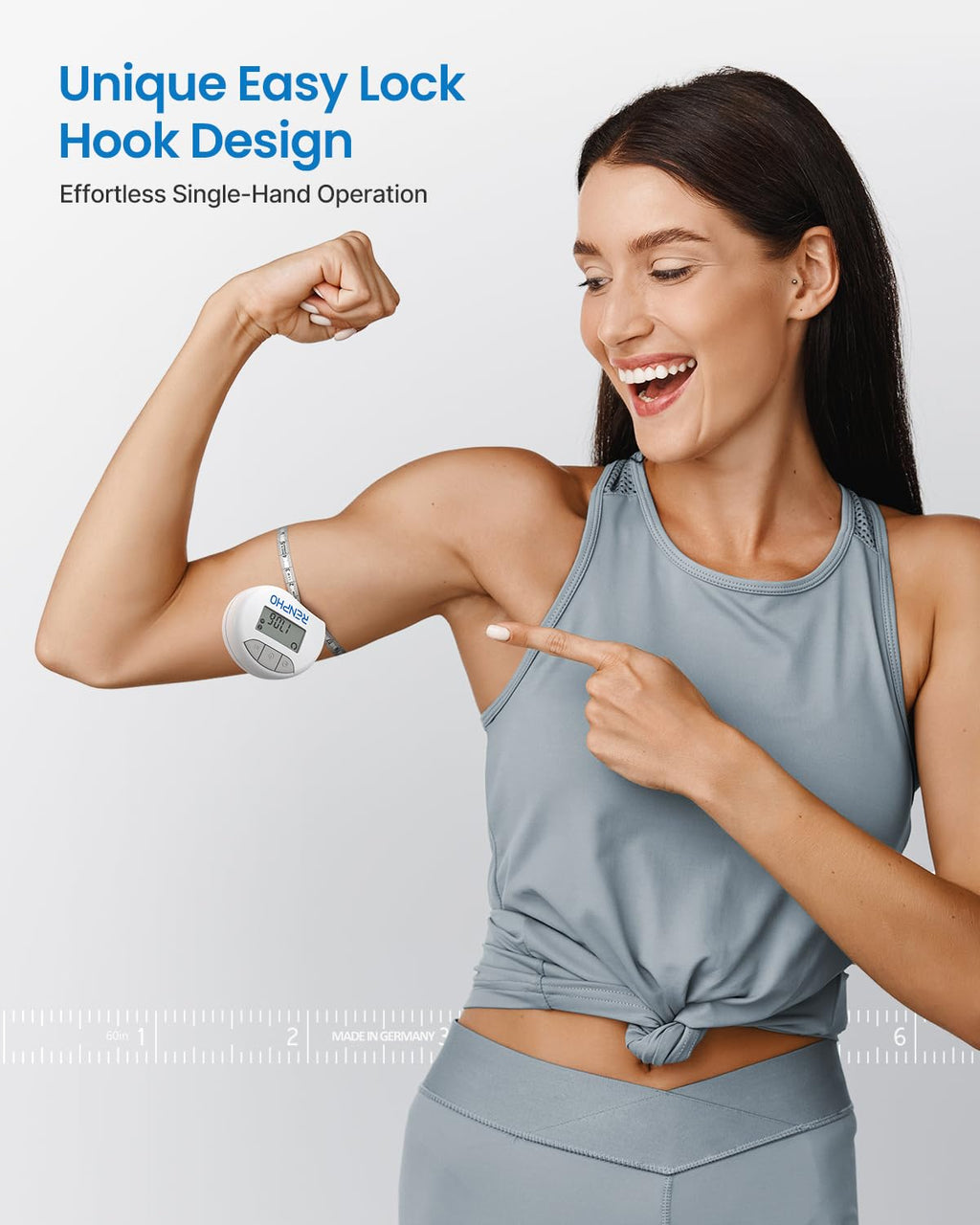 RENPHO Smart Tape Measure — App Body Measurement Tool for Fitness & Weight Loss