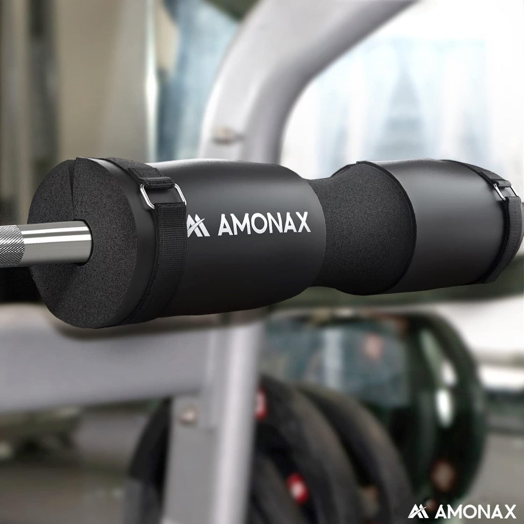 Amonax Barbell Squat Pad — Extra Thick Foam Collar for Hip Thrusts & Squats