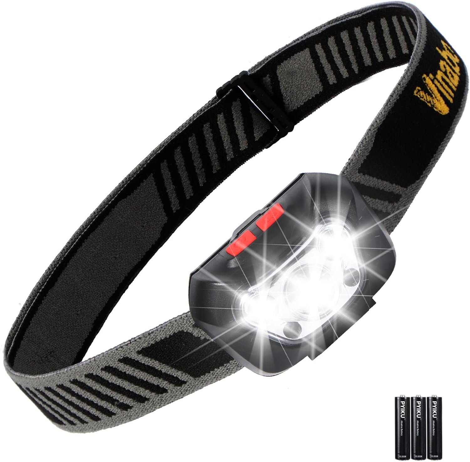 Vinabo LED Head Torch — 500 Lumen Lightweight Headlamp with 6 Modes