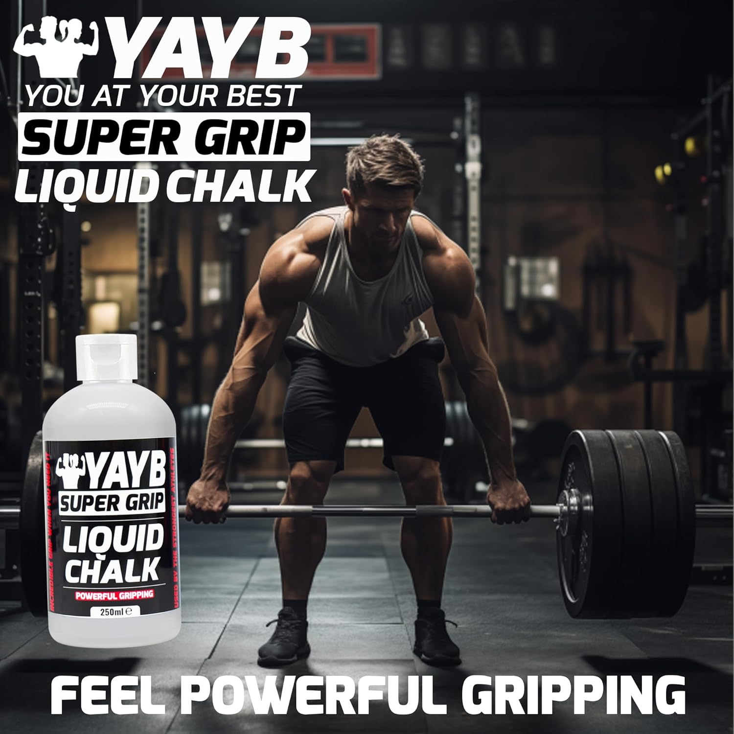 YAYB Liquid Chalk — Fast-Drying Grip Chalk for Weightlifting, Climbing & Gym