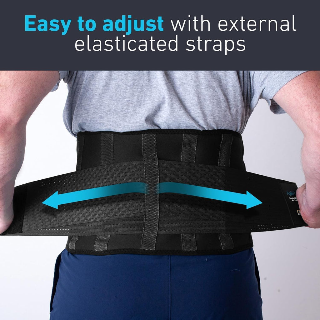 Clever Yellow Back Support Belt — Lumbar Brace for Lower Back Pain Relief