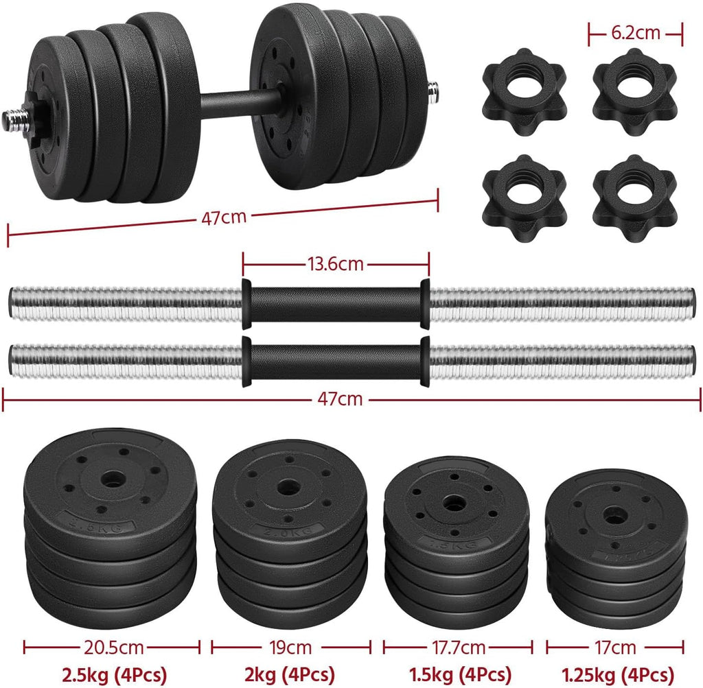 Yaheetech Adjustable Dumbbell Set — Home Gym Free Weights for Strength Training