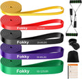Fokky Resistance Bands Set — 5-Level Tube Bands with Handles & Door Anchor