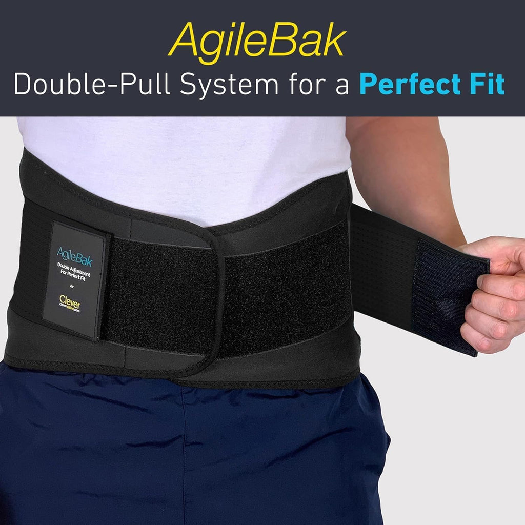 Clever Yellow Back Support Belt — Lumbar Brace for Lower Back Pain Relief