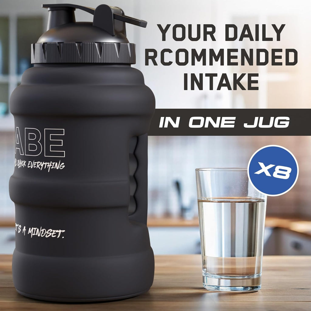 Applied Nutrition ABE 2.5L Water Jug — Large Leakproof Gym Hydration Bottle
