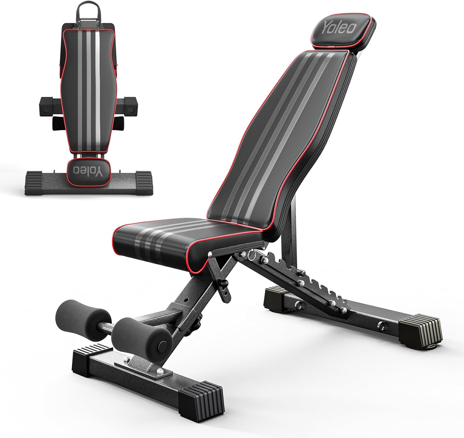YOLEO Adjustable Weight Bench — Flat, Incline & Decline Home Gym Bench Press