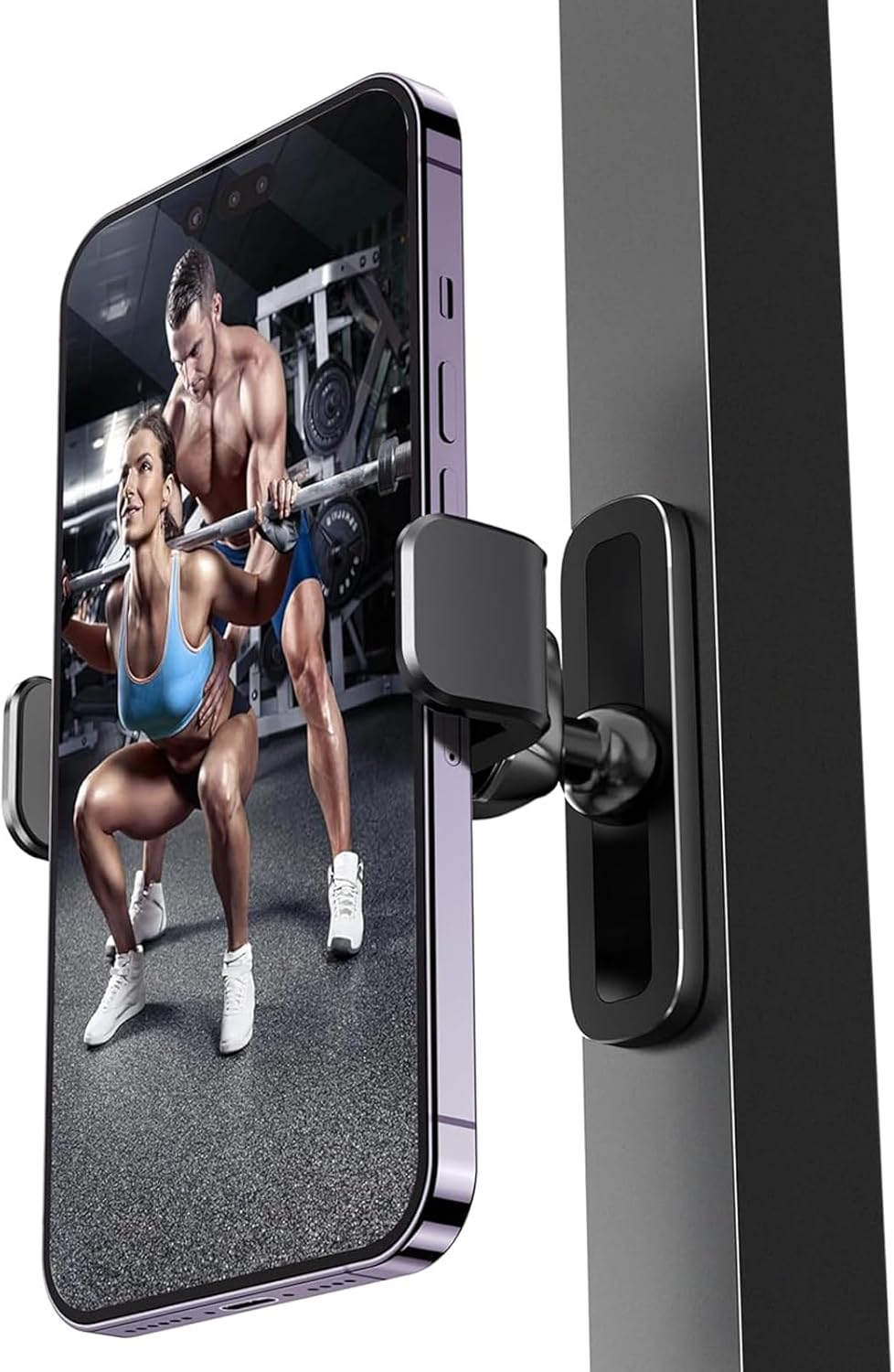 APPS2Car Magnetic Phone Mount for Gym — 360 Adjustable Holder for Equipment