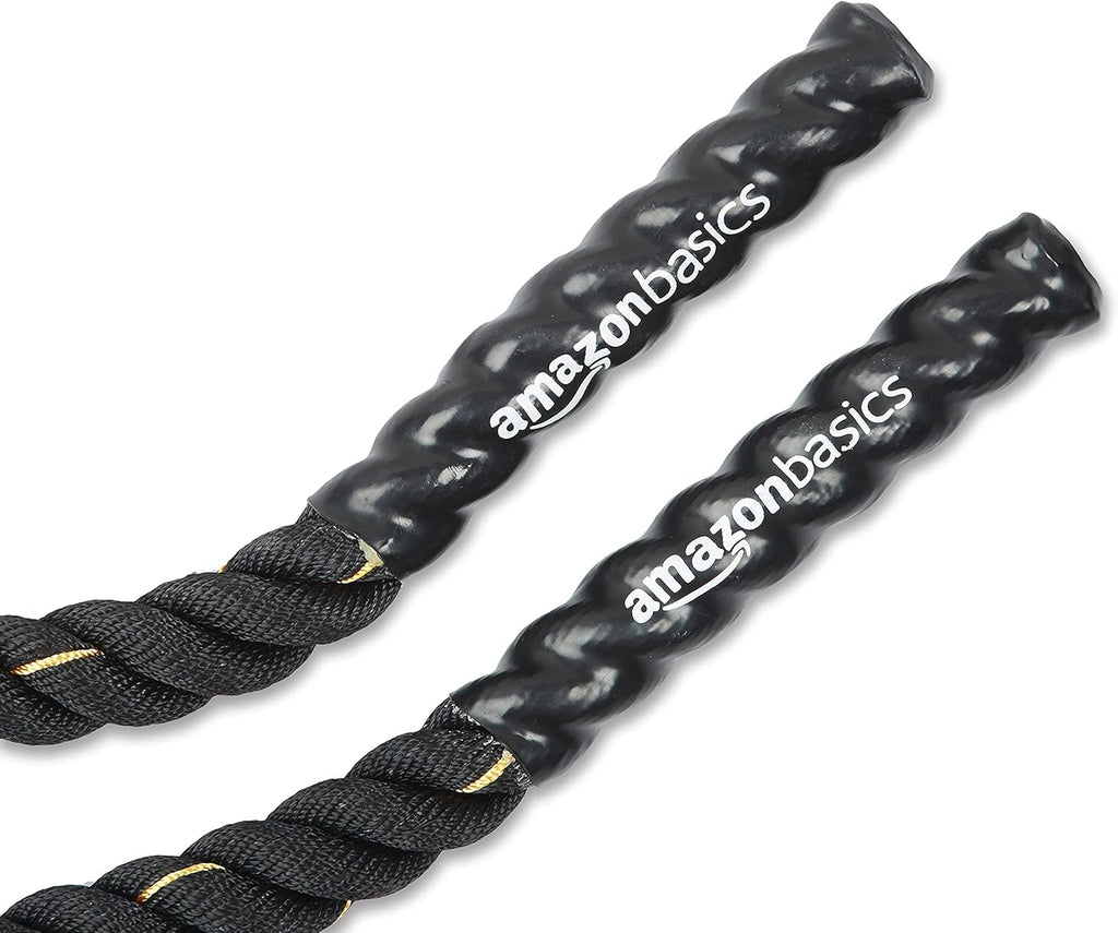 Amazon Basics Battle Rope — Heavy Training Rope for Strength & Cardio