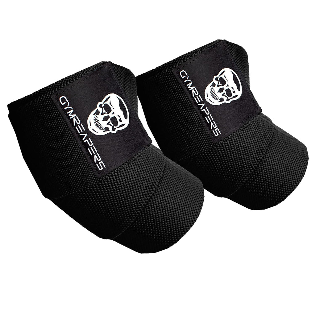 Gymreapers Elbow Wraps (Pair) — 40 inch Compression Support for Bench Press