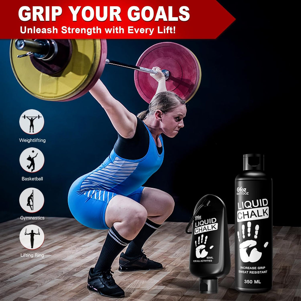 Superior Grip Liquid Chalk — Mess-Free Gym Chalk for Lifting & Climbing