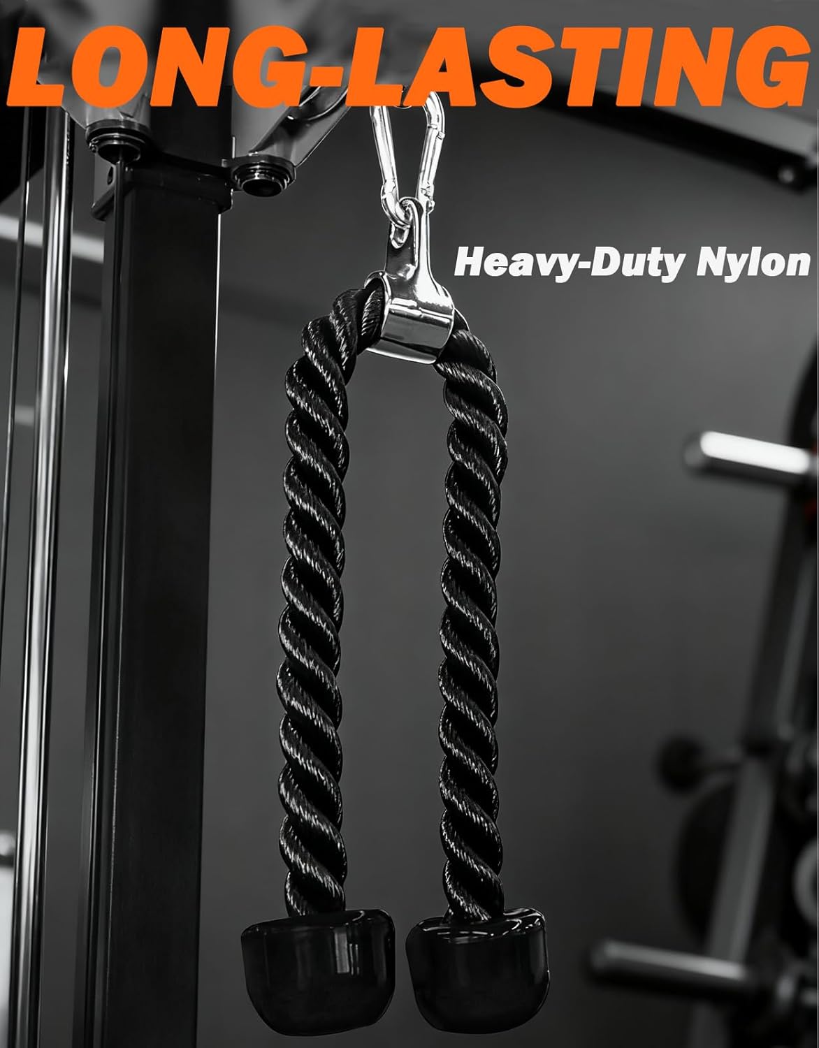 Fitarc Tricep Rope Cable Attachment — 70cm Pulldown Rope for Home Gym