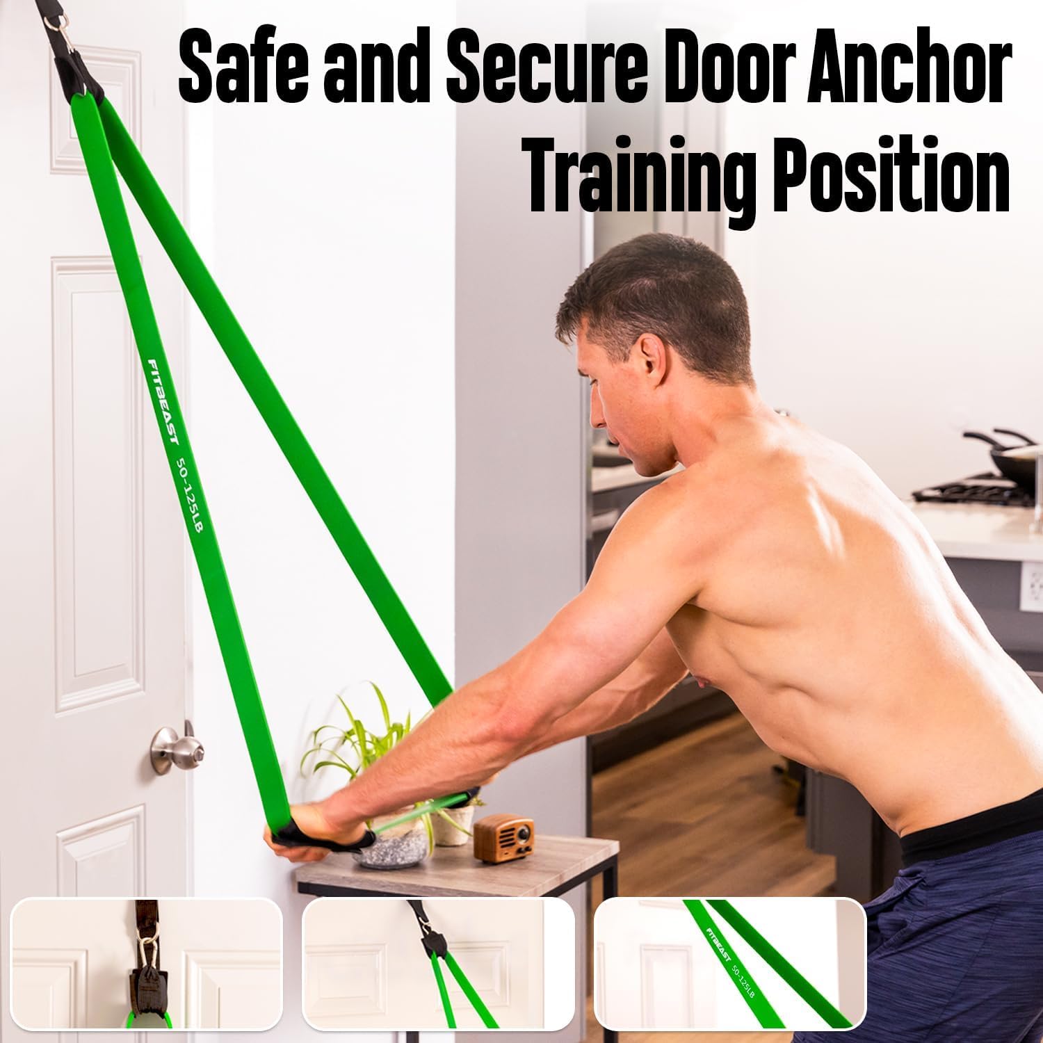 FitBeast Pull Up Assist Bands — 5-Level Resistance Bands for Calisthenics