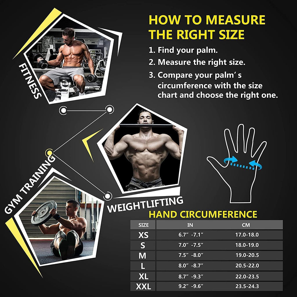ihuan Weight Lifting Gloves with Wrist Wrap — Ventilated Gym Workout Gloves