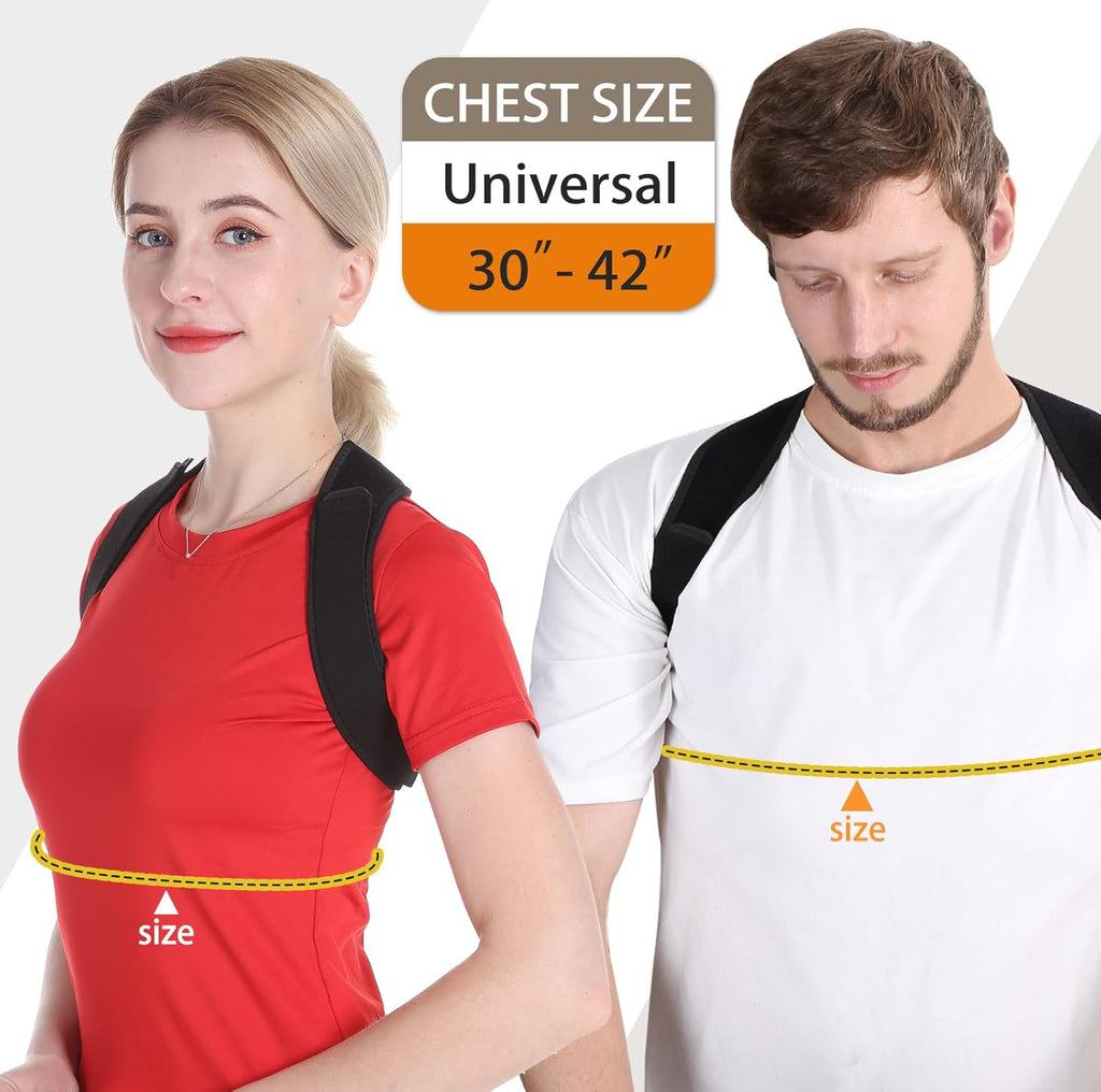 Schiara Posture Corrector — Comfortable Adjustable Back, Shoulder & Neck Brace