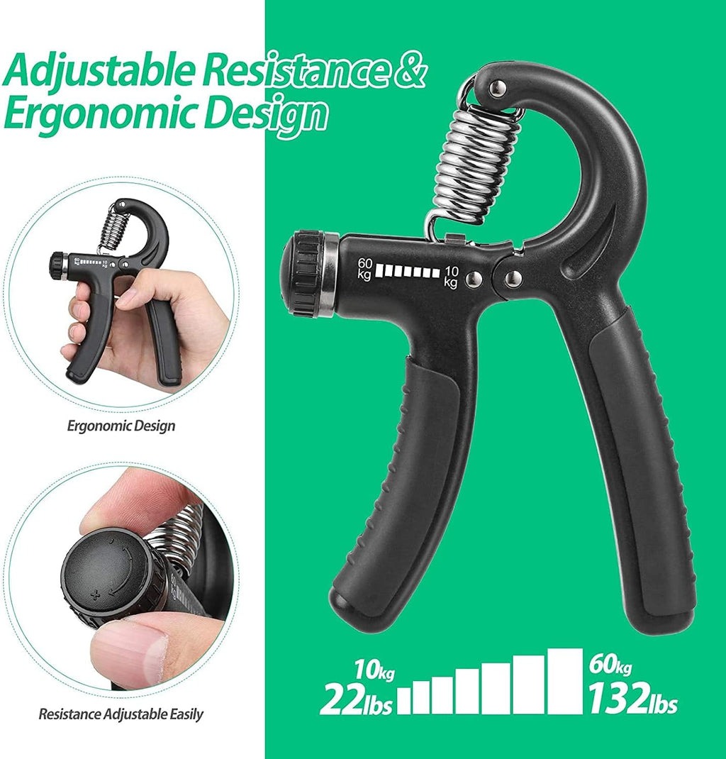 NIYIKOW Hand Grip Strengthener — Adjustable 10-60kg Forearm & Wrist Trainer