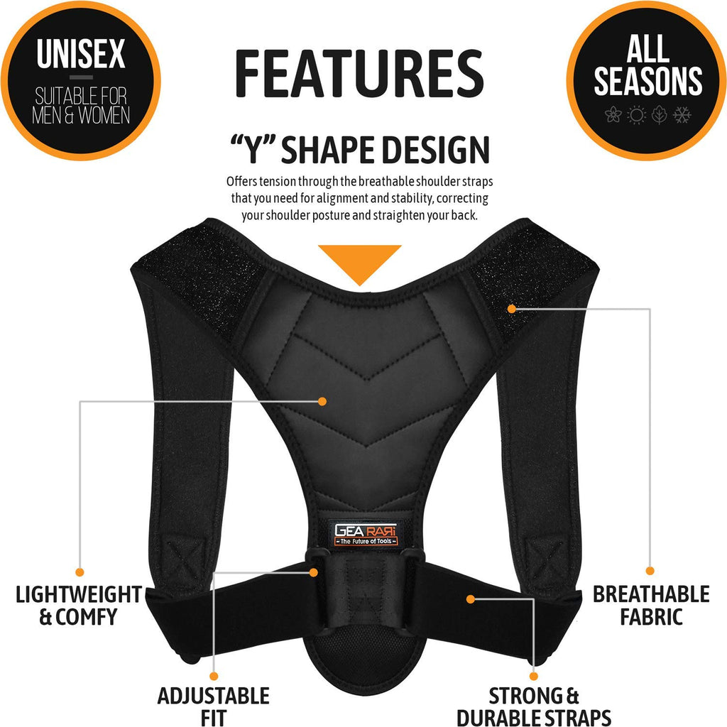 Posture Corrector — Adjustable Clavicle Back Brace for Neck & Shoulder Relief