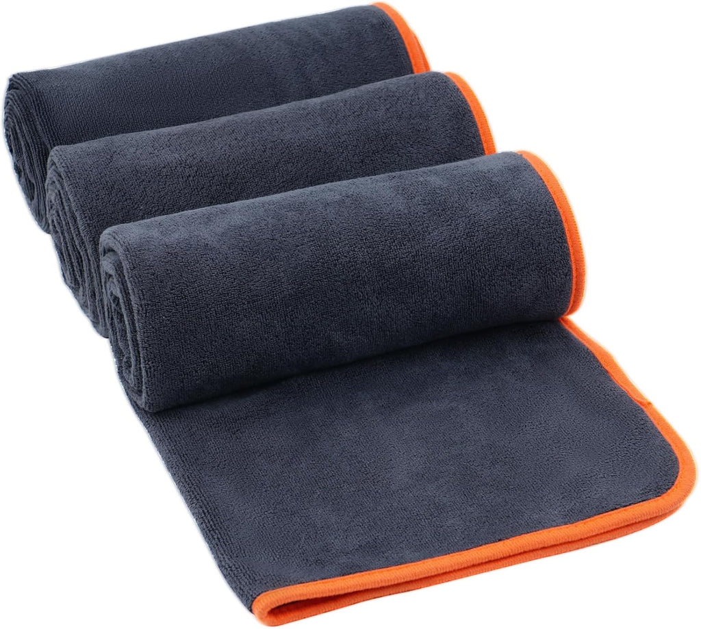 Microfibre Gym Towel 3 Pack — Fast Drying Sports Towel for Gym, Yoga & Travel