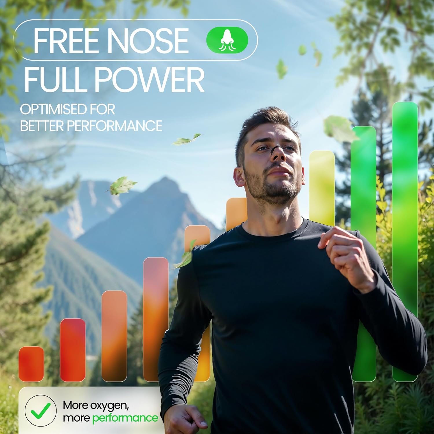 Ellicit Nasal Strips 30 Pack — Anti-Snoring Nose Strips for Sport & Sleep