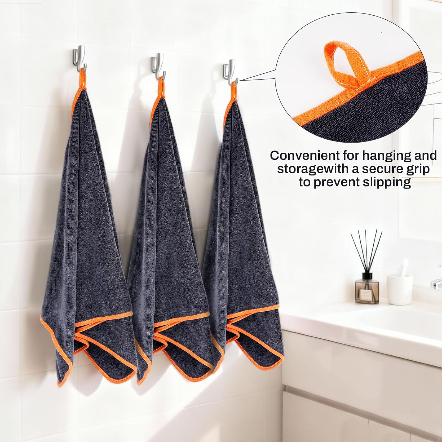 Microfibre Gym Towel 3 Pack — Fast Drying Sports Towel for Gym, Yoga & Travel