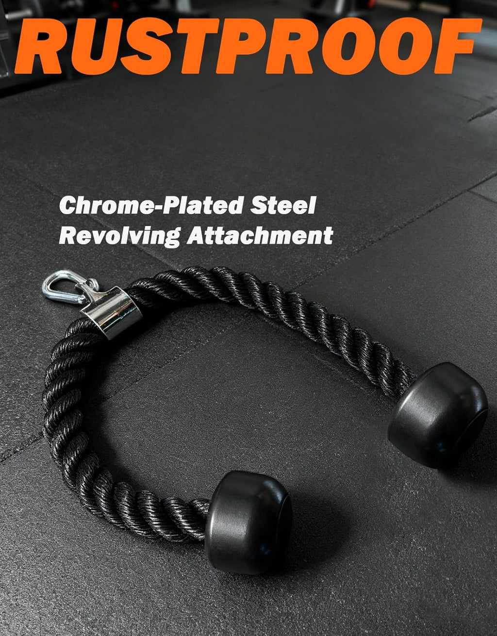 Fitarc Tricep Rope Cable Attachment — 70cm Pulldown Rope for Home Gym