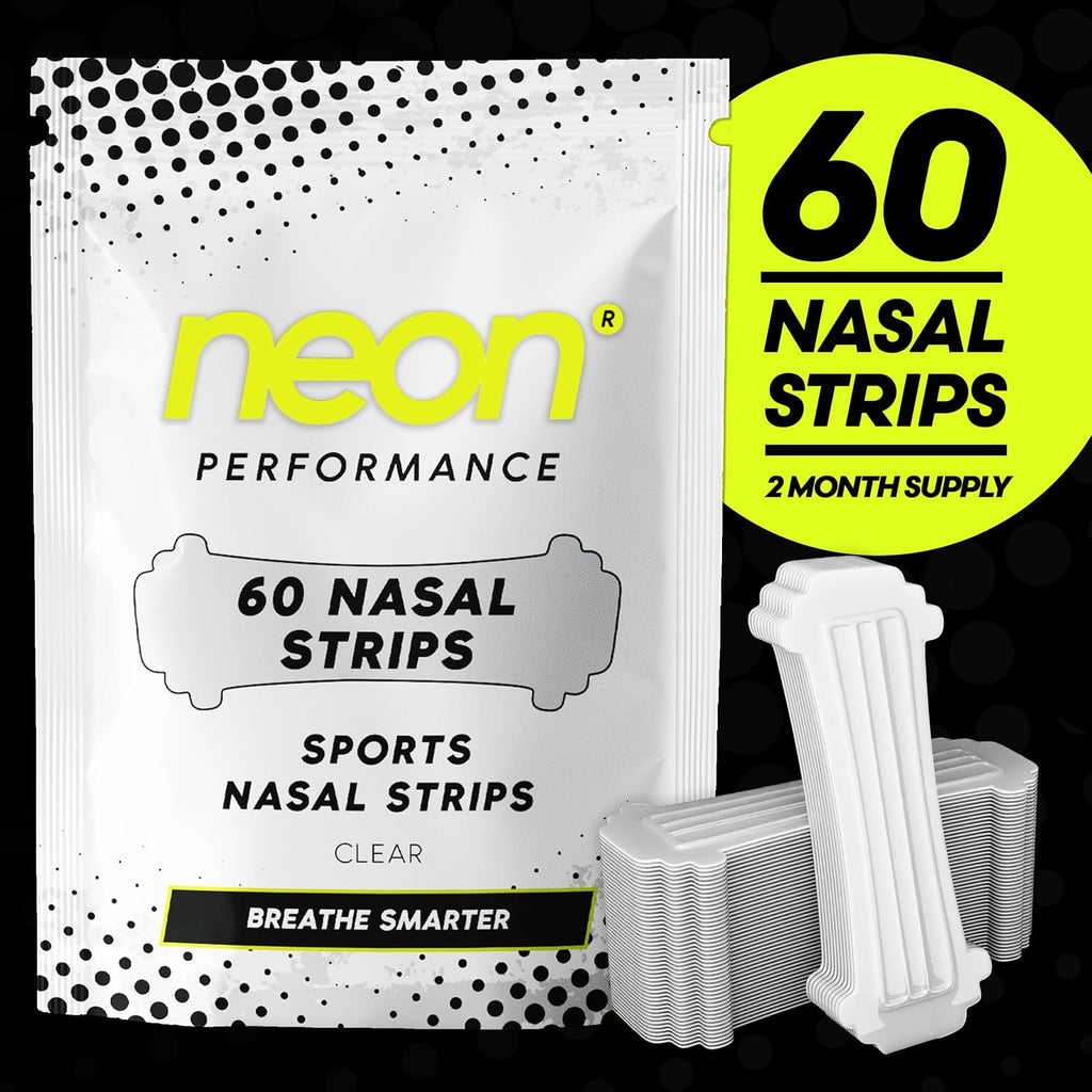 Nasal Strips 60 Pack — Clear Breathing Strips for Sport, Snoring & Sleep