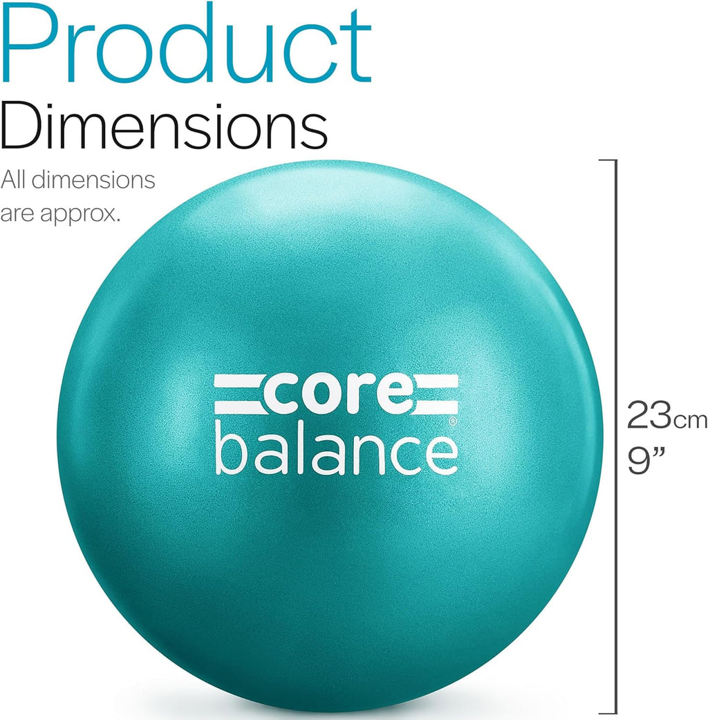 Core Balance Soft Pilates Ball 23cm — Anti-Burst Mini Exercise & Barre Ball