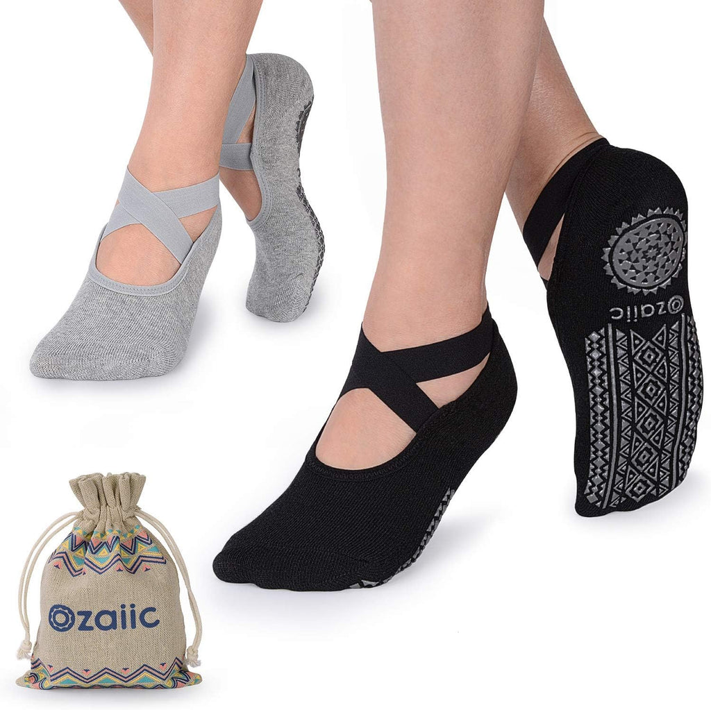 Ozaiic Yoga Socks for Women — Non-Slip Five-Toe Grip Socks for Pilates & Barre