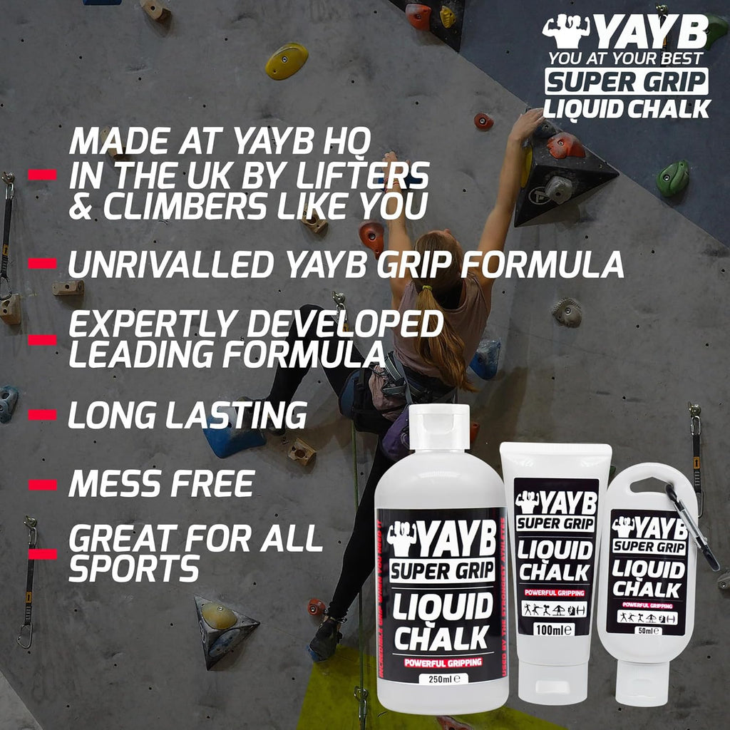 YAYB Liquid Chalk — Fast-Drying Grip Chalk for Weightlifting, Climbing & Gym