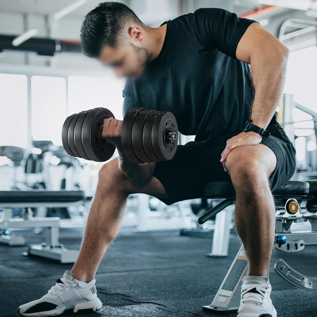 Yaheetech Adjustable Dumbbell Set — Home Gym Free Weights for Strength Training