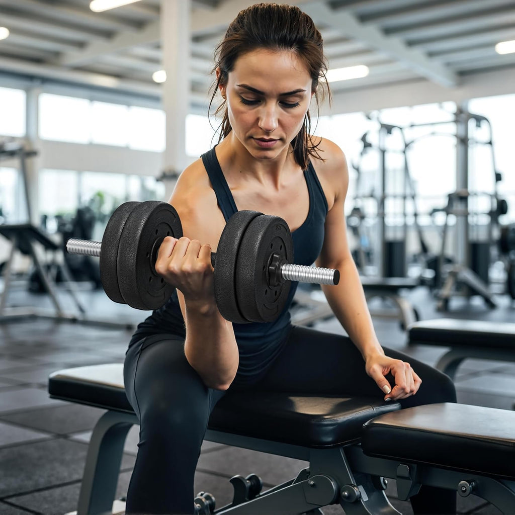 Yaheetech Adjustable Dumbbell Set — Home Gym Free Weights for Strength Training