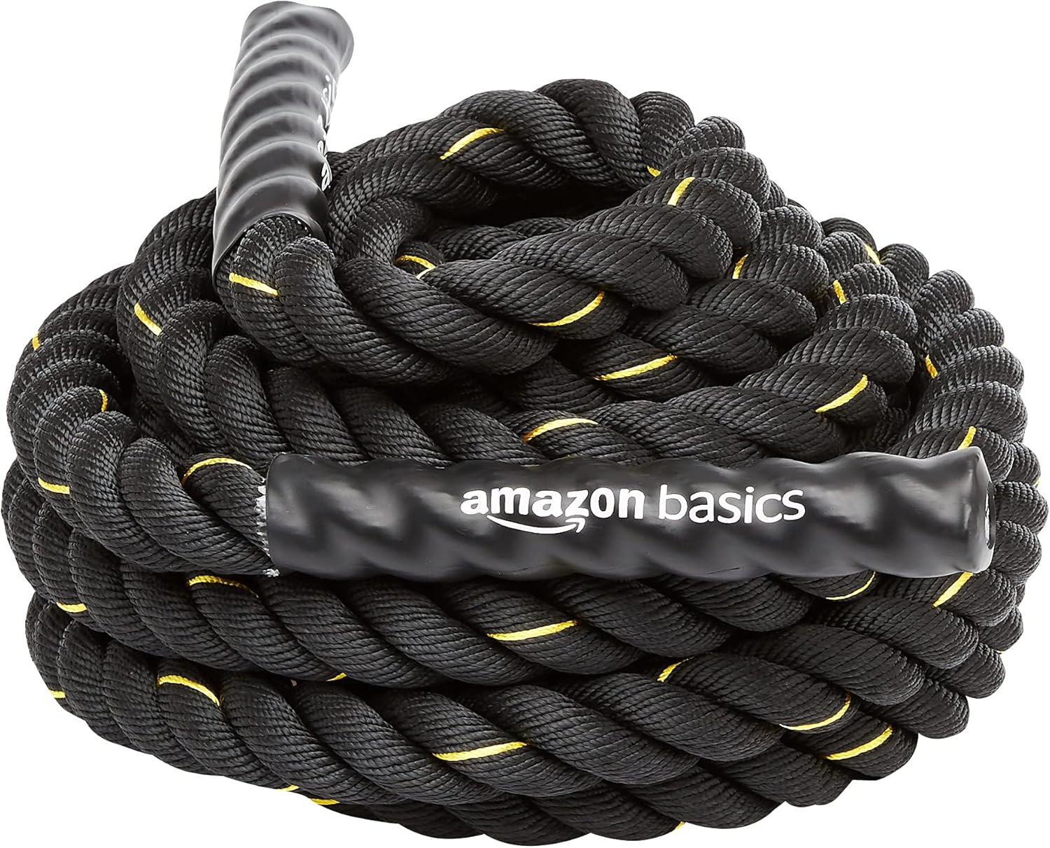 Amazon Basics Battle Rope — Heavy Training Rope for Strength & Cardio