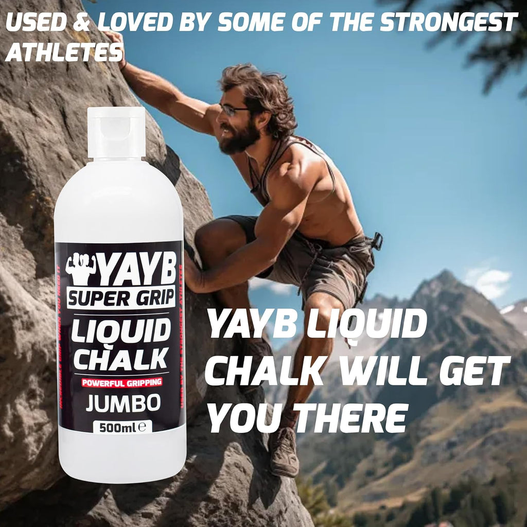 YAYB Liquid Chalk — Fast-Drying Grip Chalk for Weightlifting, Climbing & Gym