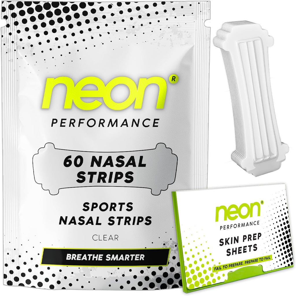 Nasal Strips 60 Pack — Clear Breathing Strips for Sport, Snoring & Sleep
