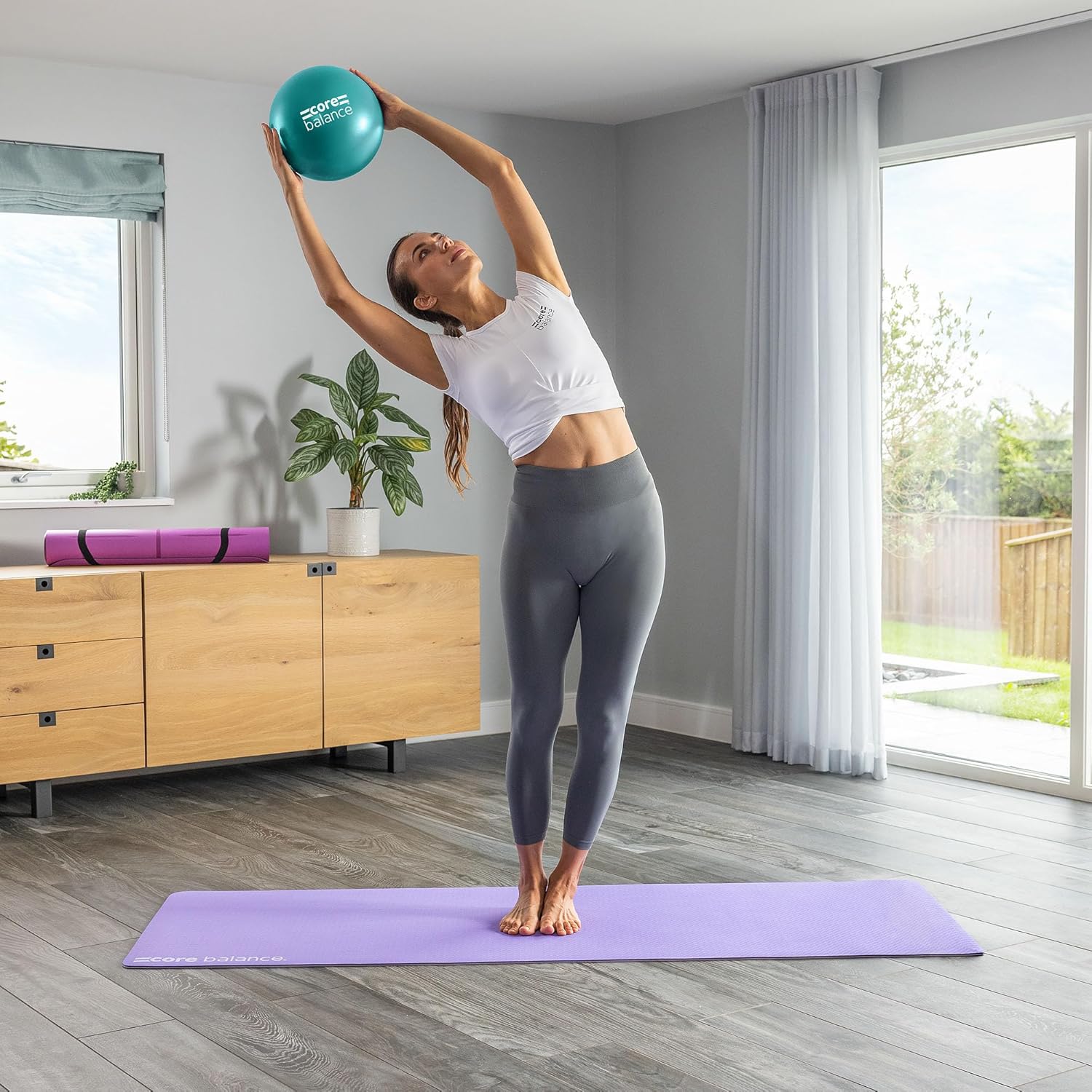Core Balance Soft Pilates Ball 23cm — Anti-Burst Mini Exercise & Barre Ball