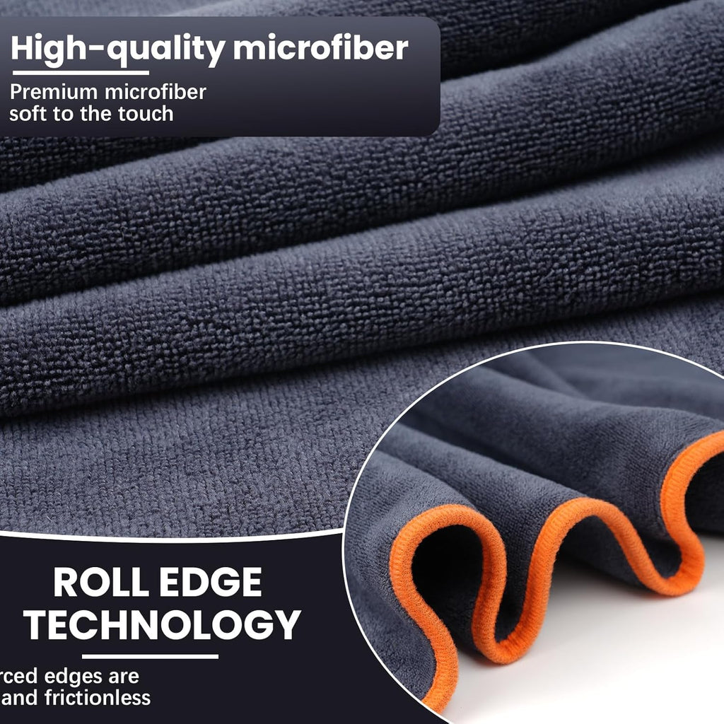 Microfibre Gym Towel 3 Pack — Fast Drying Sports Towel for Gym, Yoga & Travel