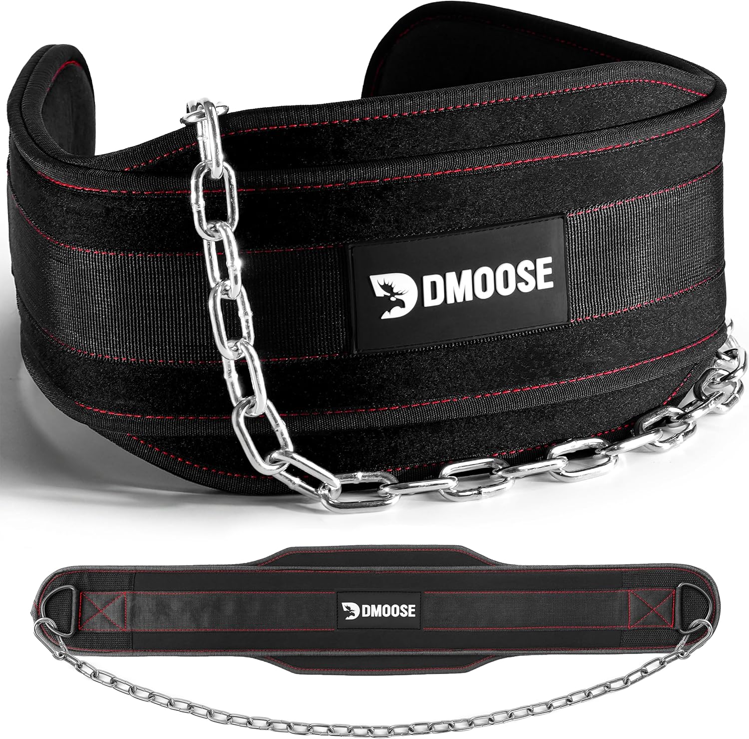 DMoose Dip Belt — 36 inch Steel Chain Weight Belt for Pull-Ups & Dips