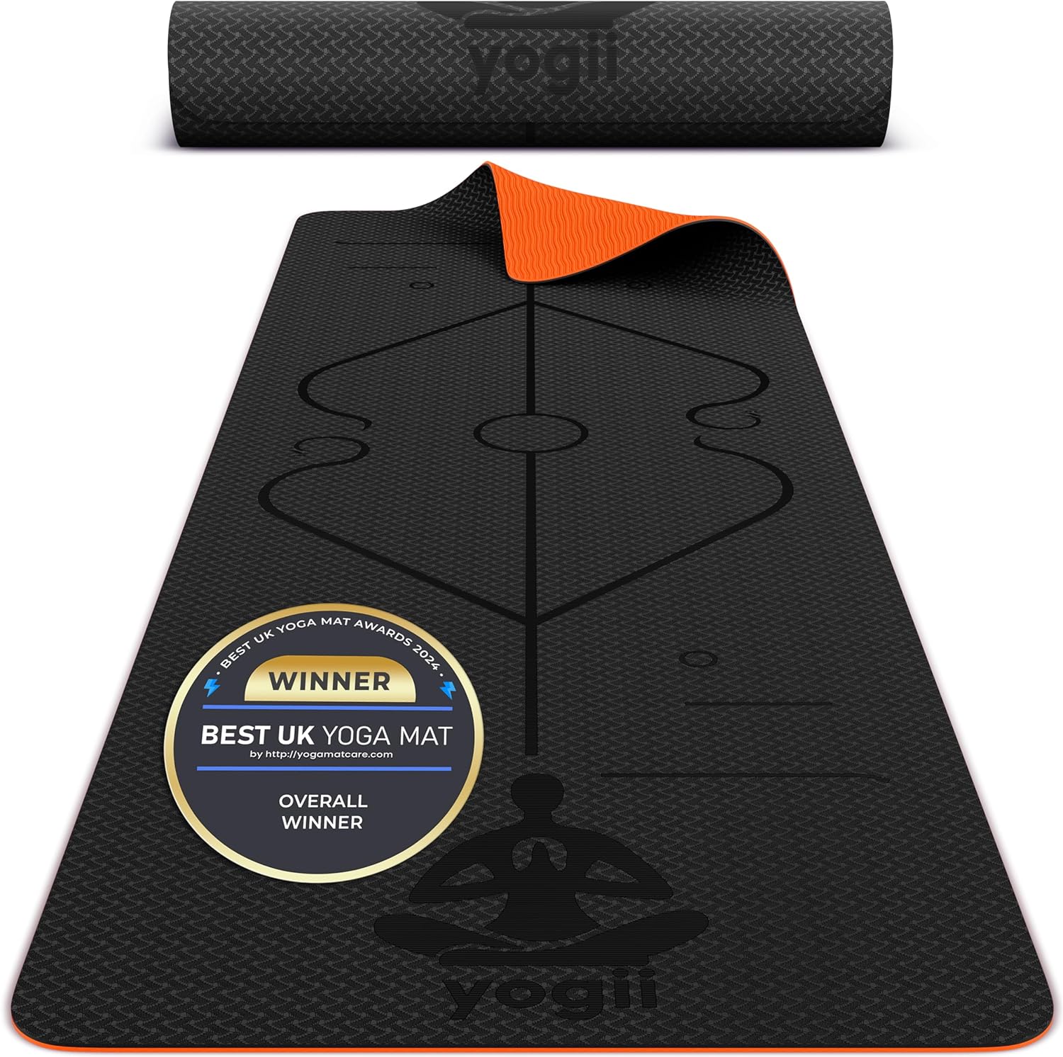 Yogii Yoga Mat — Non-Slip 6mm TPE Mat with Alignment Guides for Home & Gym
